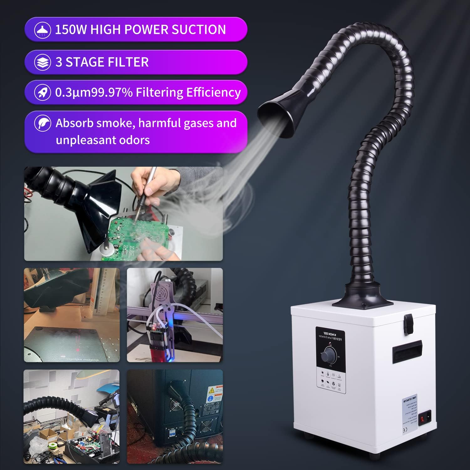 Extracteur de fumée laser indu - Fume Extractor Laser avis et prix